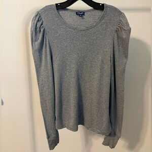 Splendid Heather Gray Long Sleeve Top, size medium